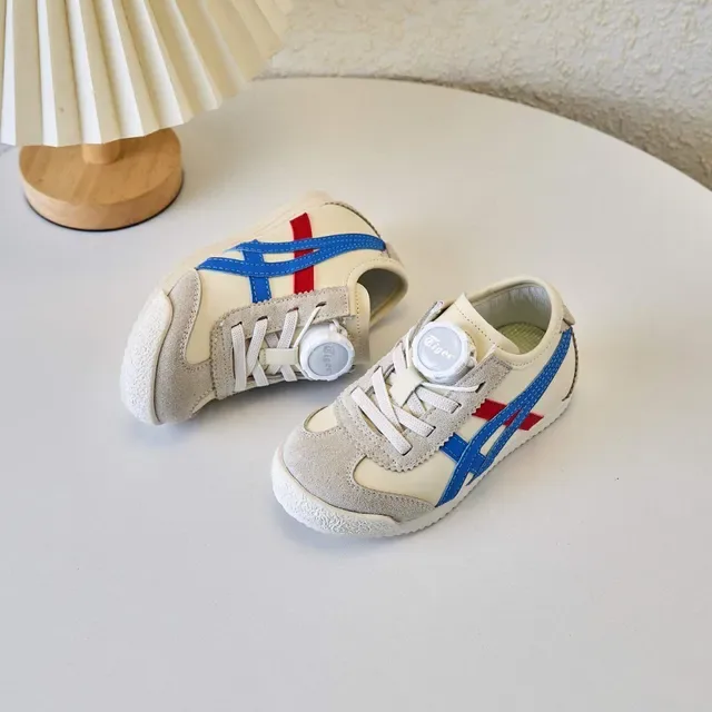 Onitsuka Tiger White Navy Low-Top Runner Suede And Mesh Upper Lifestyle Sneakers 16