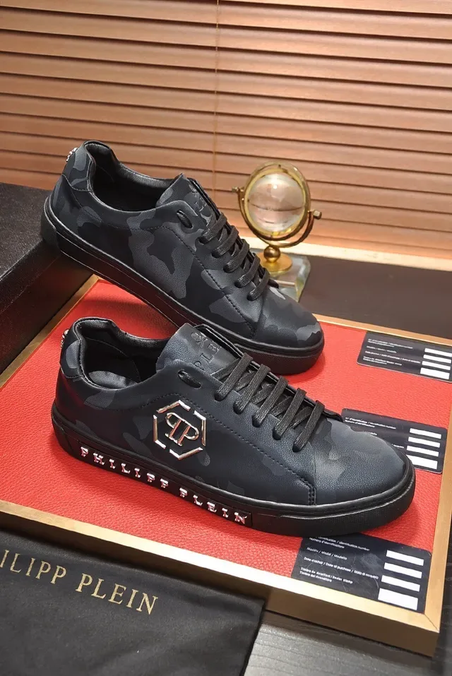 Philipp Plein Sneakers Lifestyle en Cuir avec Impression Camouflage 5