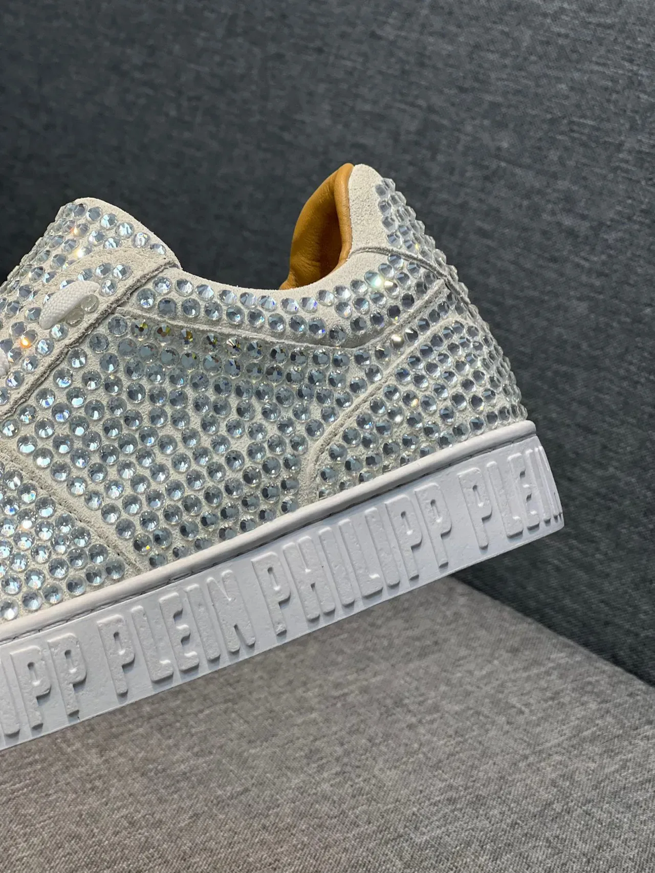 Philipp Plein Crystal-Embellished White Lifestyle Sneakers 8