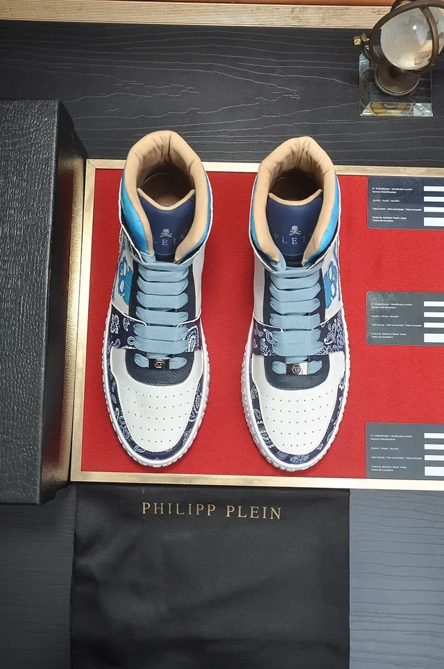 Philipp Plein Tênis Lifestyle High Top com Patchwork Caveira 3