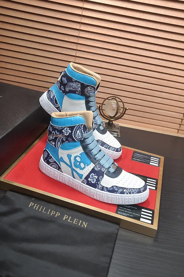 Philipp Plein Tênis Lifestyle High Top com Patchwork Caveira 6