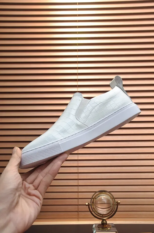 Philipp Plein حذاء رياضي أبيض كروك-إمبوسد سلايب أون أسلوب حياة 5