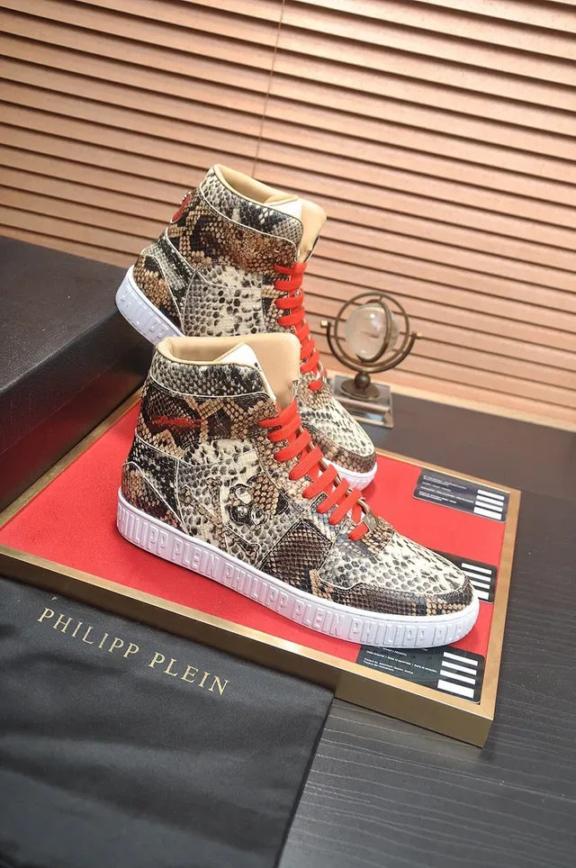 Philipp Plein sneakers lifestyle haut avec imprimé de peau de serpent 6