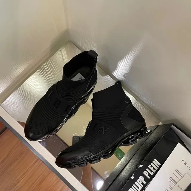 Philipp Plein Speed Trainer Chaussures Lifestyle Noir Sock-Fit 6