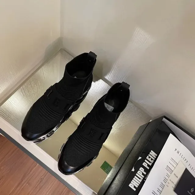 Philipp Plein Speed Trainer Chaussures Lifestyle Noir Sock-Fit 8