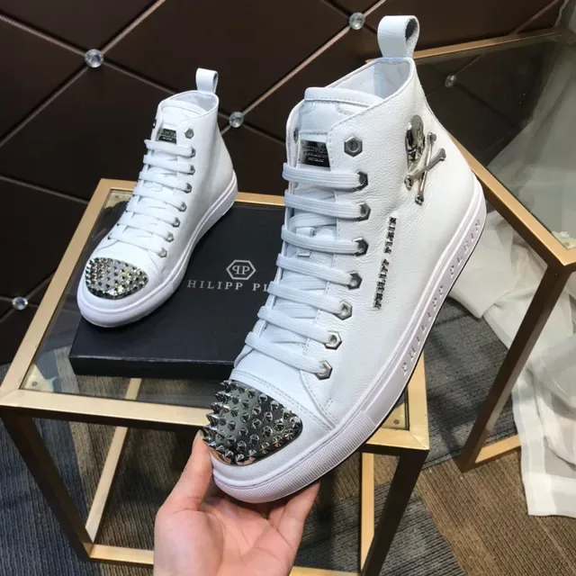 Philipp Plein Tênis Lifestyle Branco Studded High Top 2