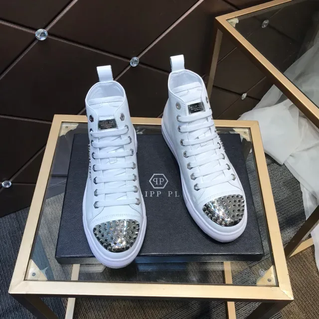Philipp Plein Tênis Lifestyle Branco Studded High Top 6