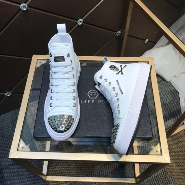 Philipp Plein Tênis Lifestyle Branco Studded High Top 7