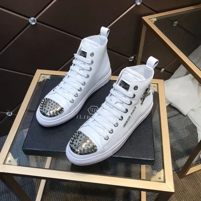 Philipp Plein Tênis Lifestyle Branco Studded High Top 8