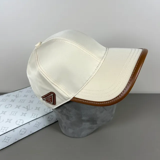 Prada Black Structured Six-Panel Matte Fabric Baseball Cap 8