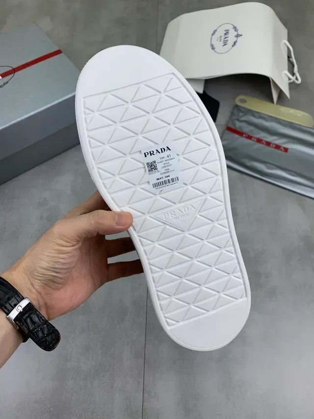 Prada Cloudbust Beige Mesh and Suede Platform Lifestyle Sneakers 2