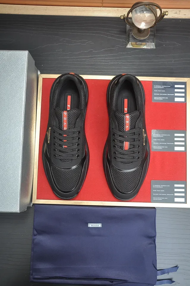 Prada Cloudbust Black Mesh and Synthetic Lifestyle Sneakers 3