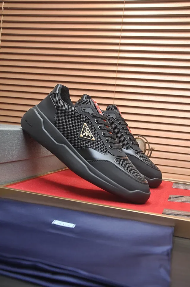 Prada Cloudbust Black Mesh and Synthetic Lifestyle Sneakers 4