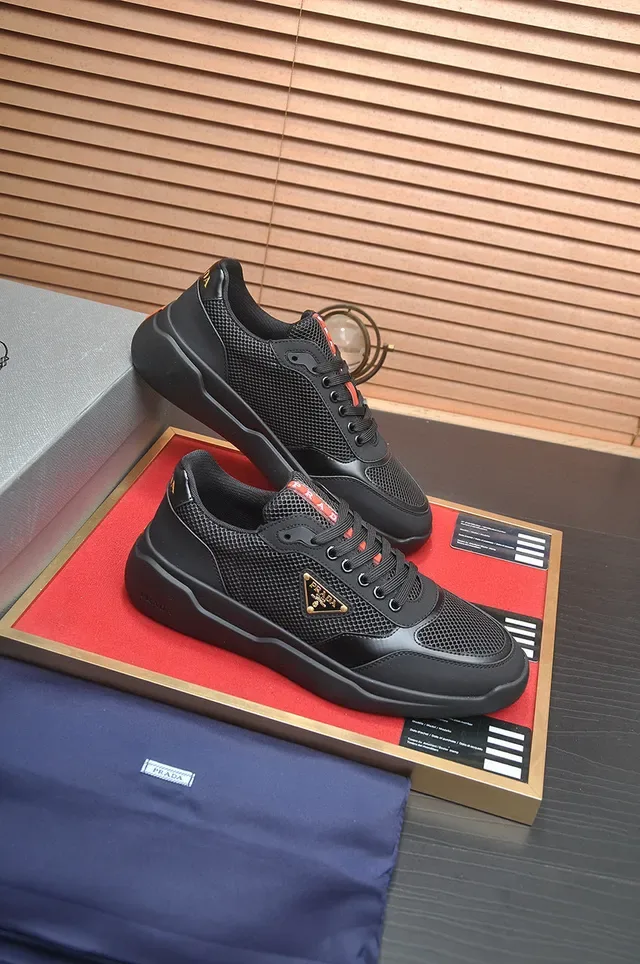 Prada Cloudbust Black Mesh and Synthetic Lifestyle Sneakers 6