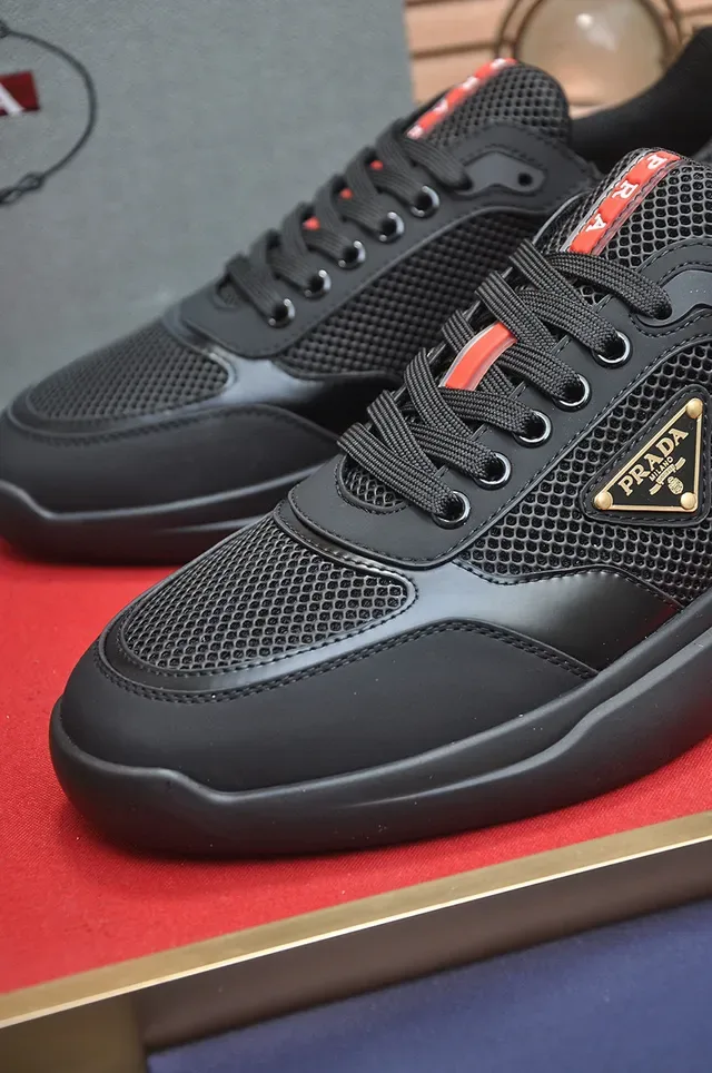 Prada Cloudbust Black Mesh and Synthetic Lifestyle Sneakers 8
