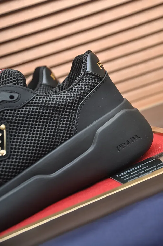 Prada Cloudbust Black Mesh and Synthetic Lifestyle Sneakers 9