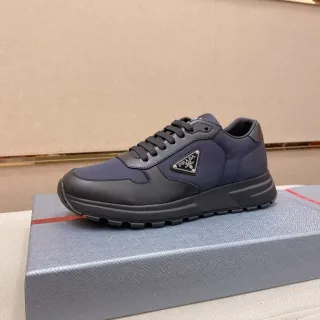 Prada Cloudbust Navy and Black Sneakers Lifestyle