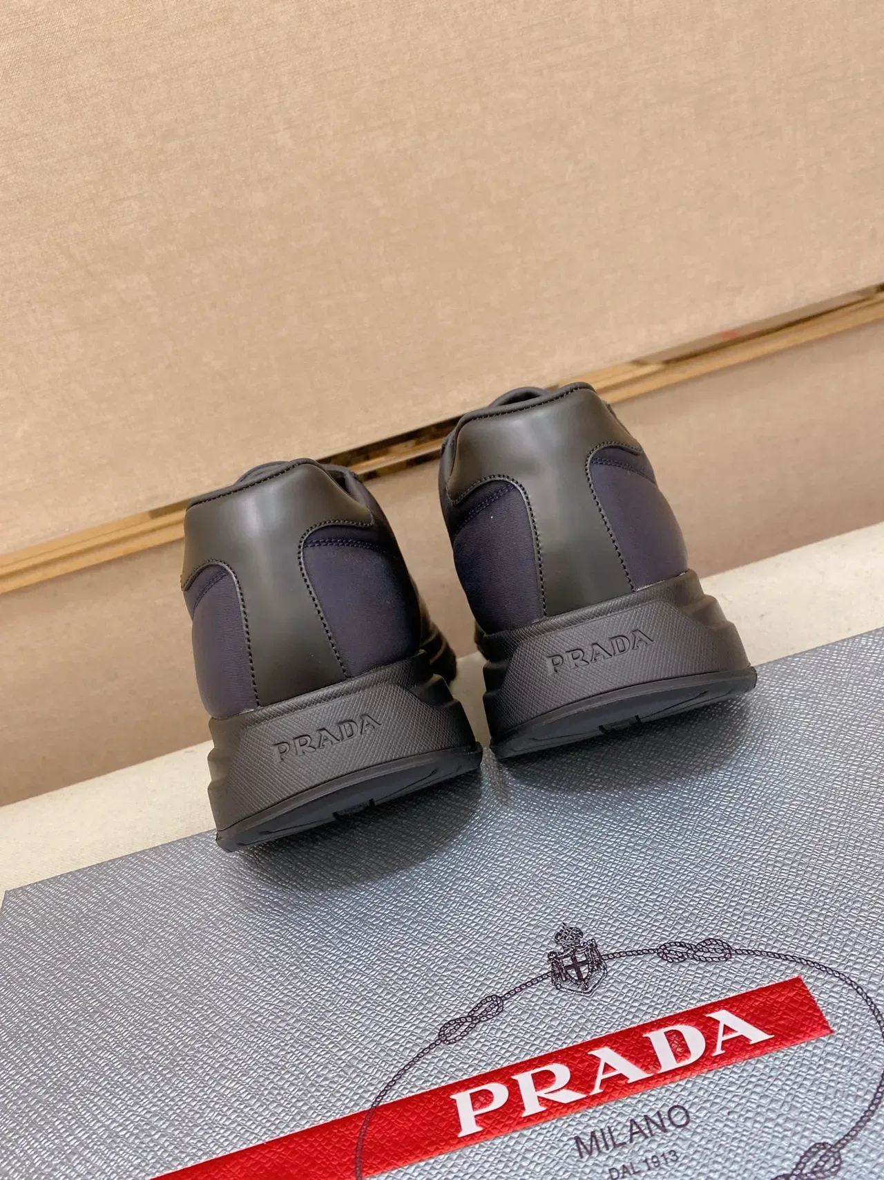 Prada Cloudbust Navy and Black Lifestyle Sneakers 3