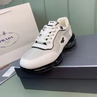 Prada Cloudbust White and Black Lifestyle Sneakers