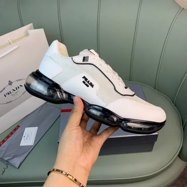 Prada Cloudbust White and Black Lifestyle Sneakers 5