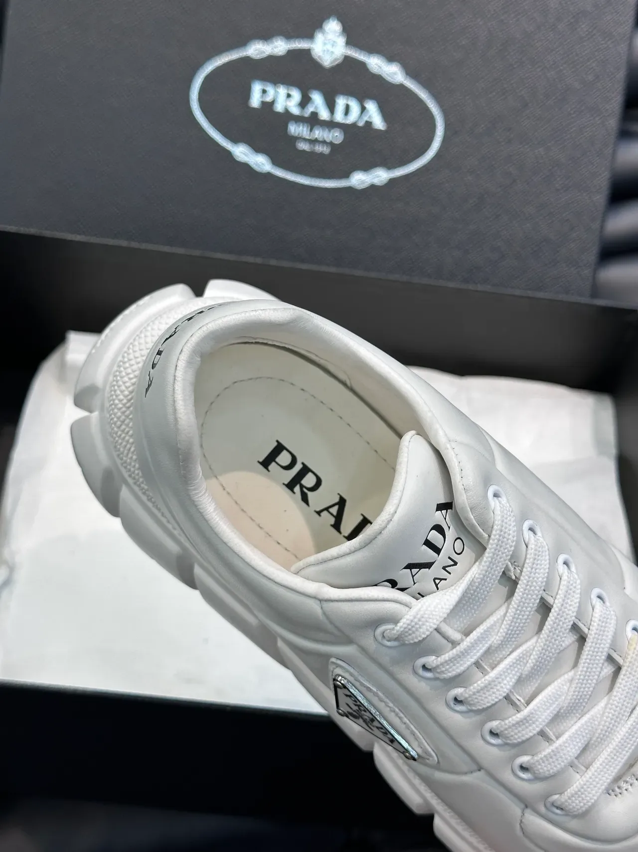 Prada Cloudbust White Lifestyle Sneakers 3