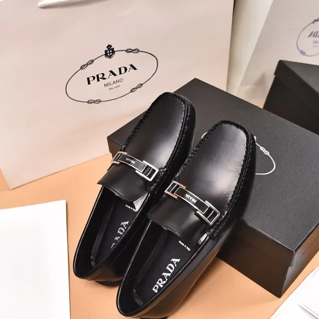 Prada Horsebit Loafer Black Leather Loafers 3