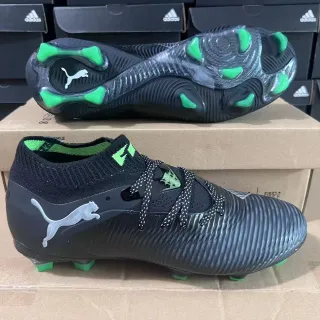 Puma Future Z Black and Green Firm-Ground Soccer Shoes