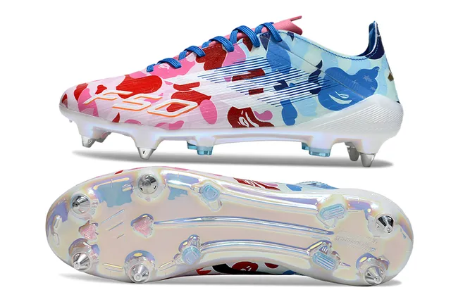 Puma Future Z Multicolor Rose Impression Camouflage Haut Synthétique Plaque Translucide Iridescente Sol Firme Chaussures de Football 6