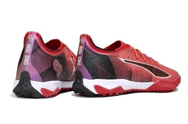 Puma Future Z Pink Red Low-Profile Textured Synthetic Upper Turf Soccer Shoes 5