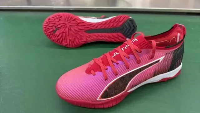 Puma Future Z Pink Red Low-Profile Textured Synthetic Upper Turf Soccer Shoes 8