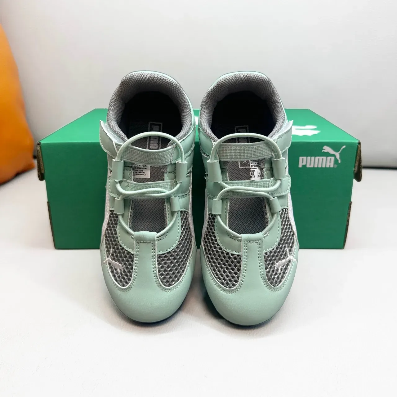 Puma Vert Blanc Inspiré Course Velcro Sangle Fermeture Lifestyle Sneakers 15