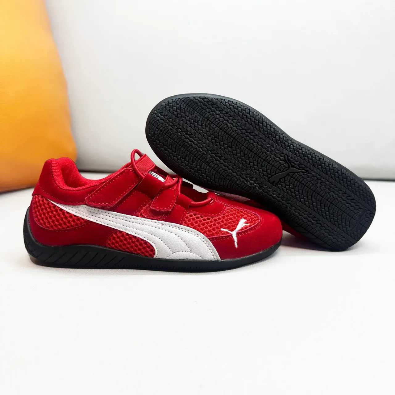 Puma Vert Blanc Inspiré Course Velcro Sangle Fermeture Lifestyle Sneakers 21