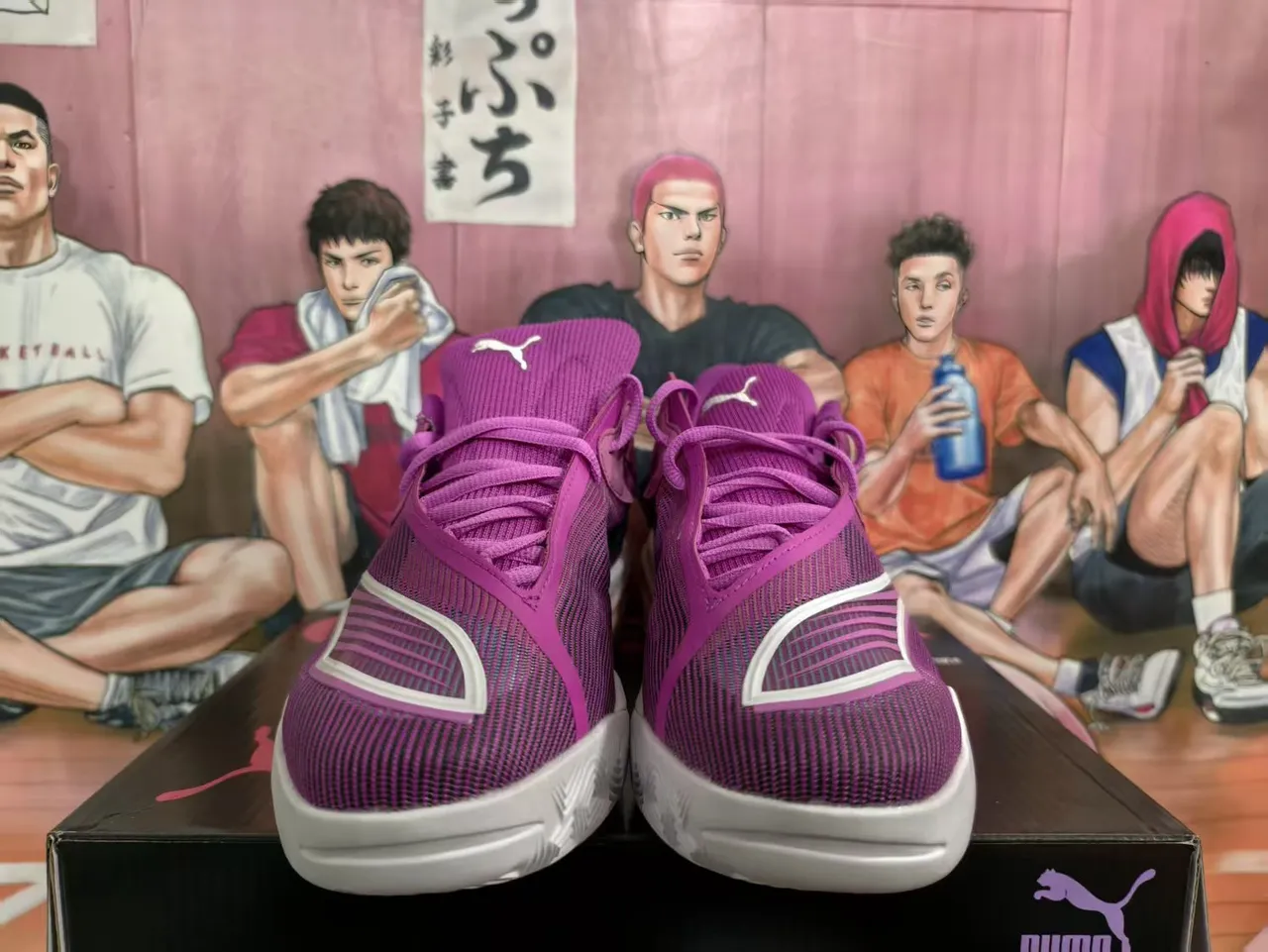 Puma Nitro Ultra Wave Chaussures de Basketball avec Dégradé Violet et Rose 3