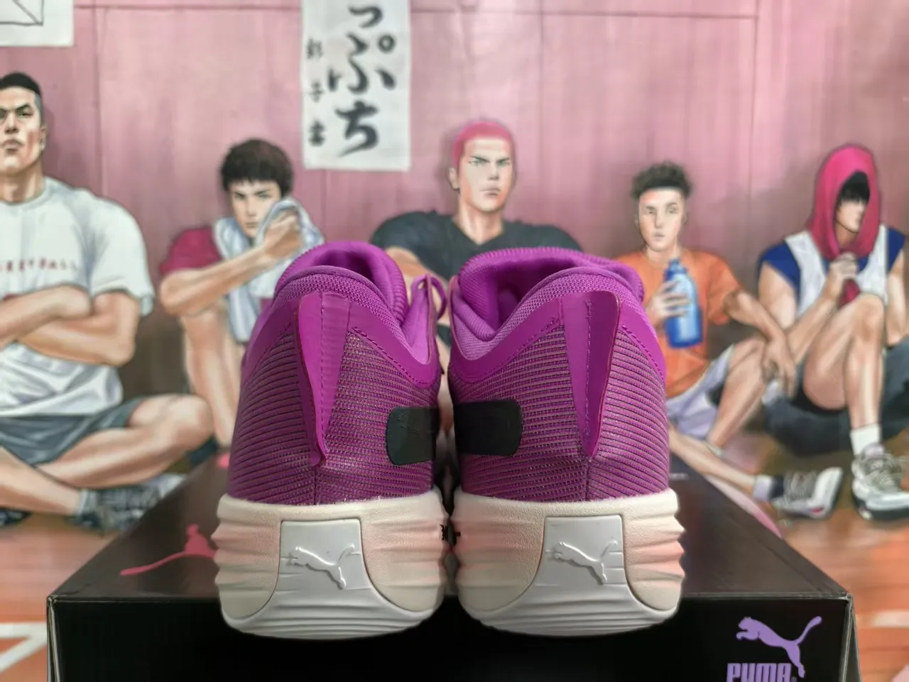 Puma Nitro Ultra Wave Chaussures de Basketball avec Dégradé Violet et Rose 5