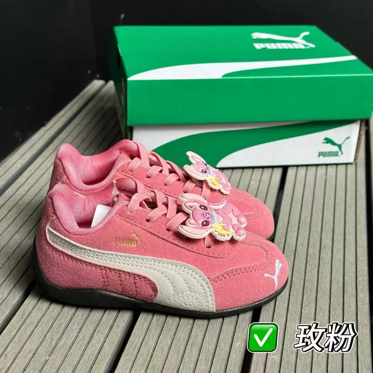 Puma Palermo Vert Blanc Low-Top similaire au daim partie supérieure lifestyle sneakers 5