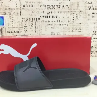 Puma Slide Black Molded Sole Slipper
