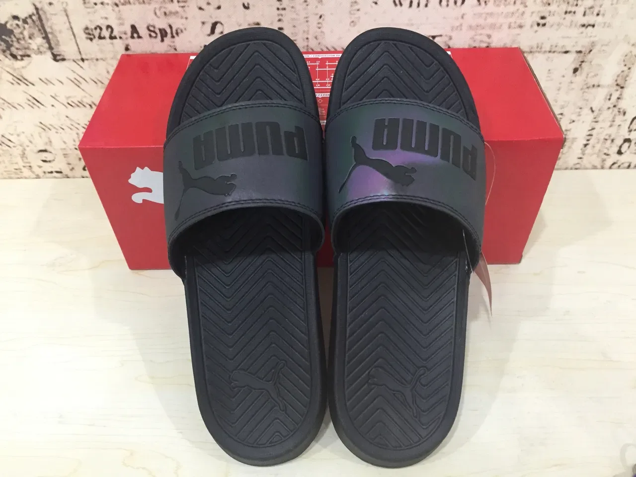 Puma Slide Black Molded Sole Slipper 2