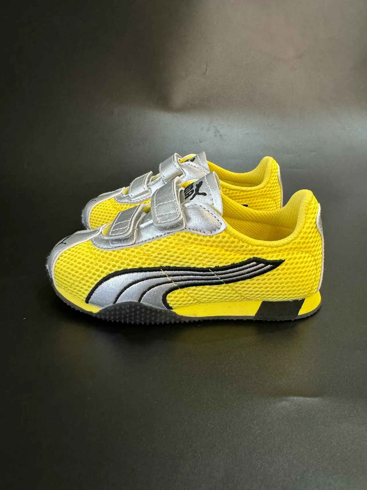 Puma Speedcat نيون أخضر فضي أطفال أسلوب الحياة حذاء رياضي 5