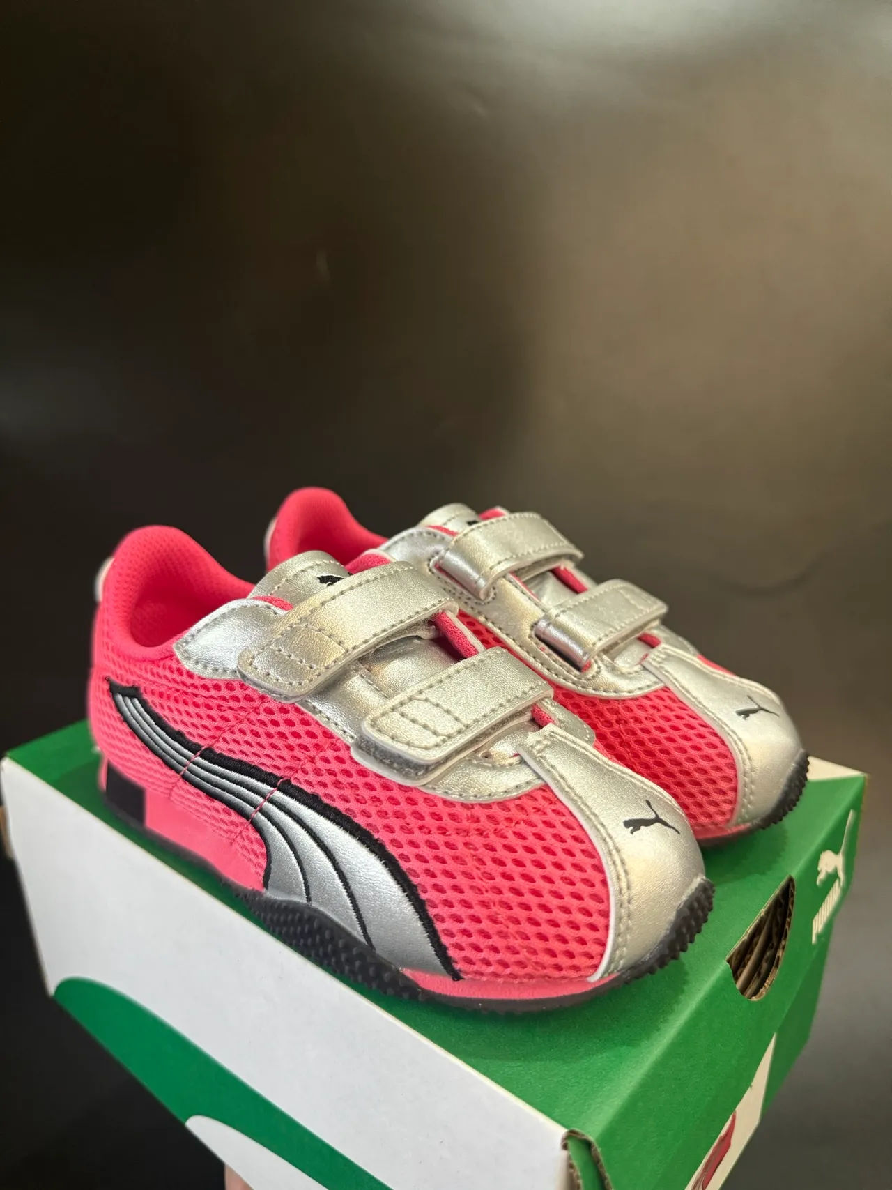 Puma Speedcat نيون أخضر فضي أطفال أسلوب الحياة حذاء رياضي 15