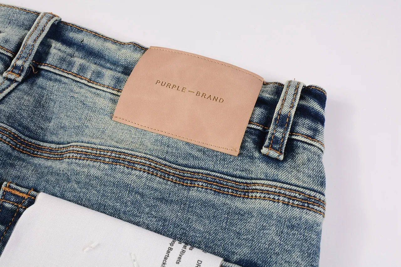 Purple Brand Patchwork Distressed Mid-Rise Straight-Leg Jeans 6