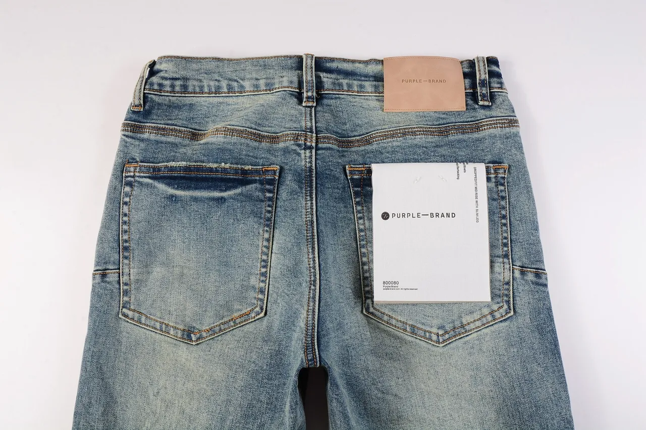 Purple Brand Patchwork Distressed Mid-Rise Straight-Leg Jeans 8