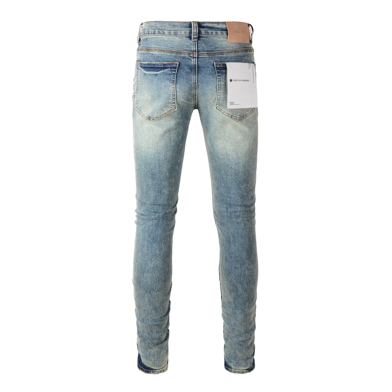 Purple Brand Patchwork Distressed Mid-Rise Straight-Leg Jeans 16