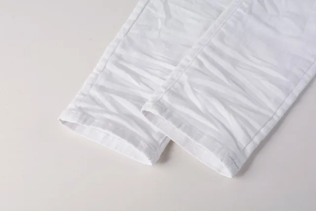 Purple Brand Slim-Fit White Denim Jeans 3