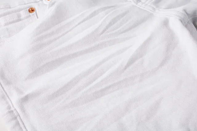 Purple Brand Slim-Fit White Denim Jeans 7