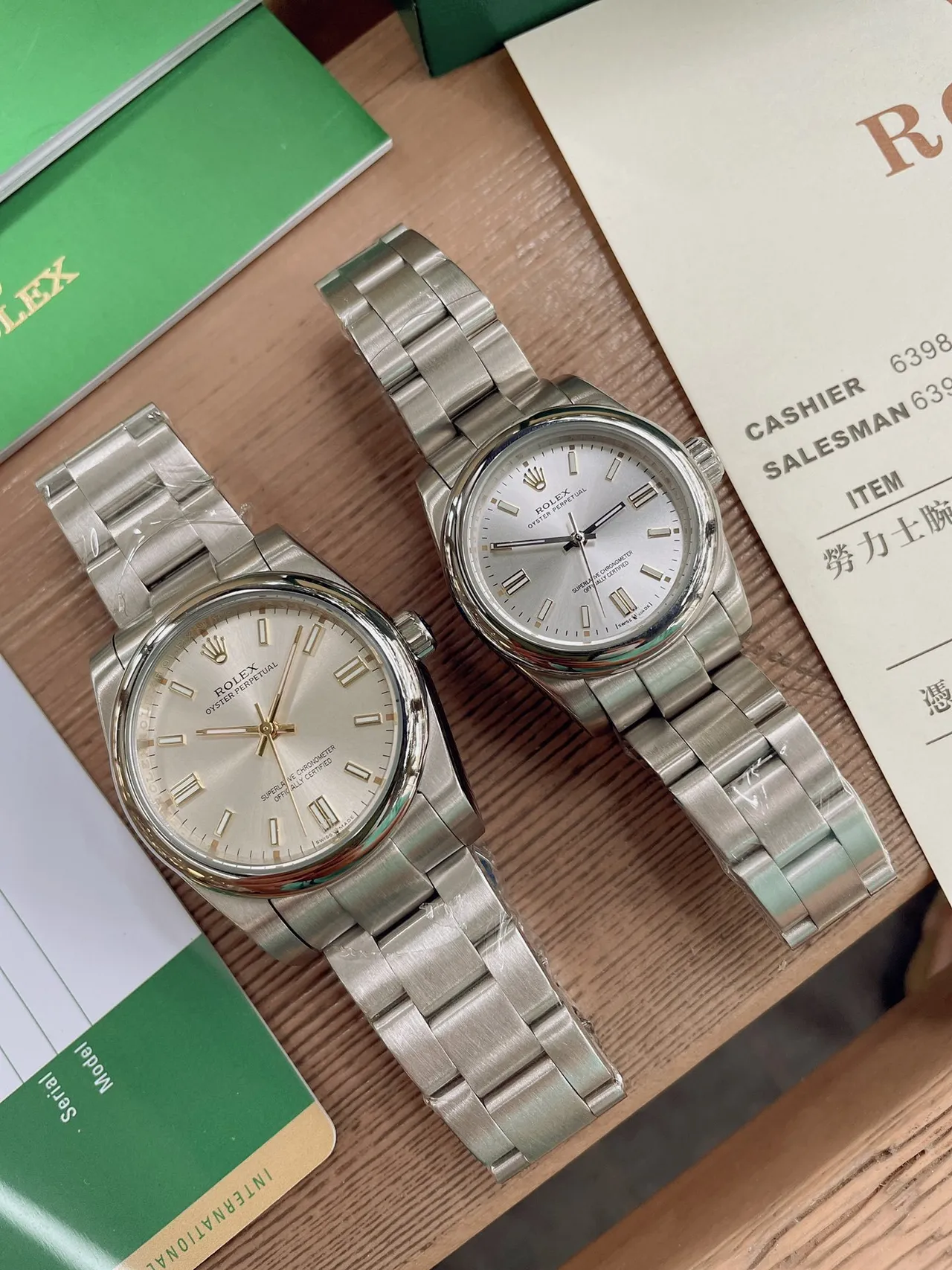 Rolex Oyster Perpetual Silver Dial Stainless Steel Mechanical Watch 6