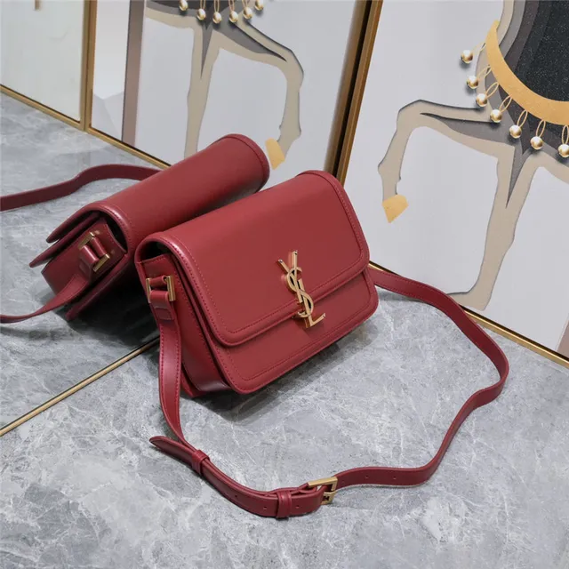 Saint Laurent Loulou Beige Leather Underarm Crossbody Bag 18