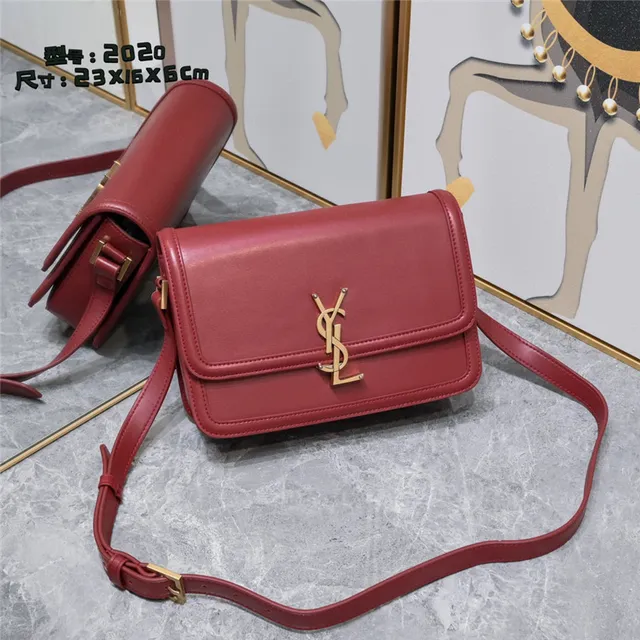 Saint Laurent Loulou Beige Leather Underarm Crossbody Bag 19
