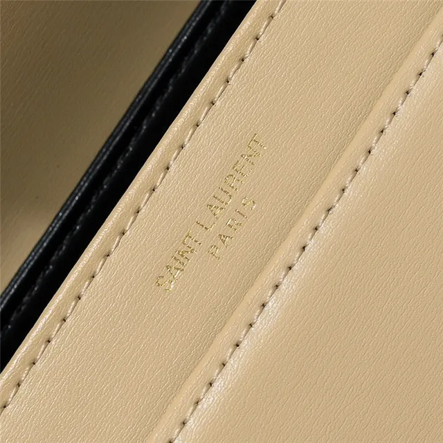 Saint Laurent Loulou Beige Leather Underarm Crossbody Bag 22