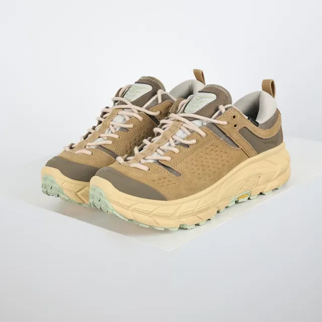 Salomon Beige Brown Perforated Suede Upper Molded TPU Cage Lifestyle Sneakers 2