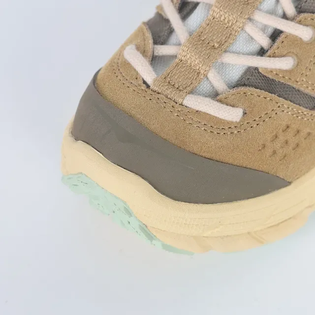 Salomon Beige Brown Perforated Suede Upper Molded TPU Cage Lifestyle Sneakers 5